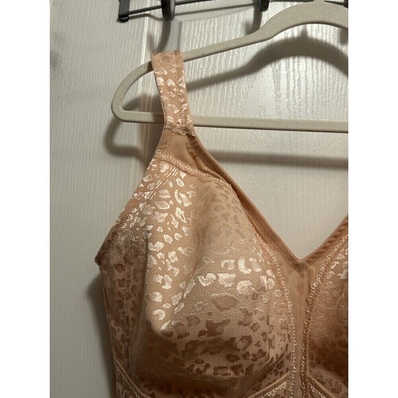 Deyllo Women’s Adjustable Strap Minimizer Full Coverage Bra Size 40H Pink Nude - Picture 6 of 16